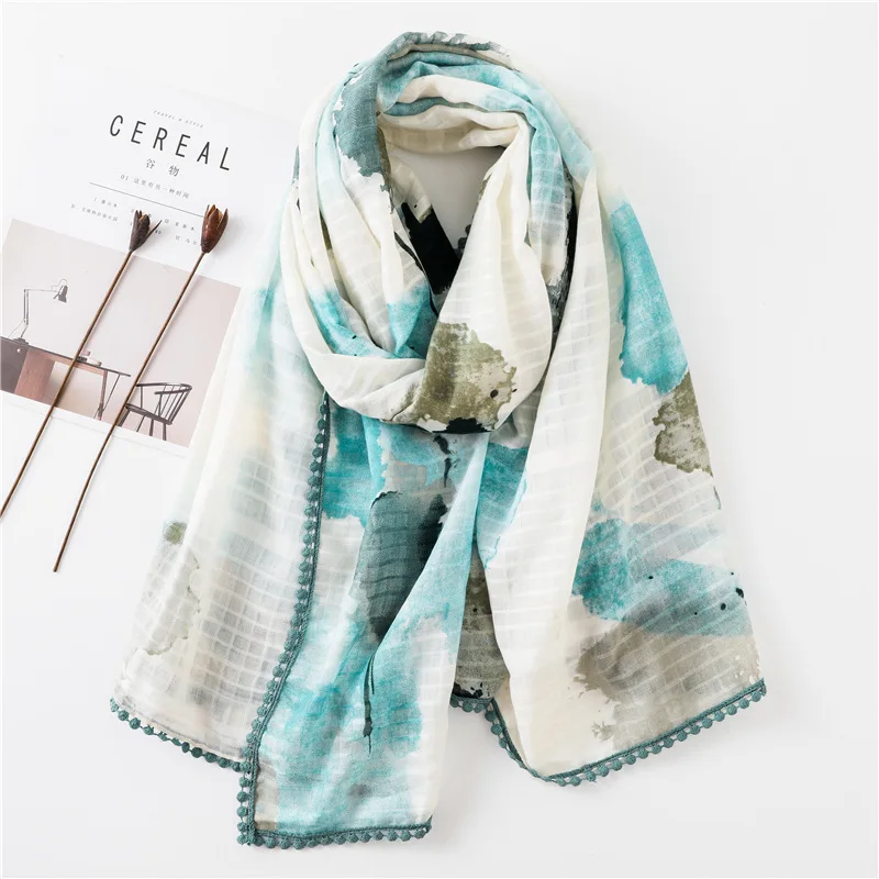 YITAO 005B monochrome painting scarves New summer thin cotton breathable pochno pashmine wraps stoles for travel
YITAO 005B monochrome painting scarves New summer thin cotton breathable pochno pashmine wraps stoles for travel