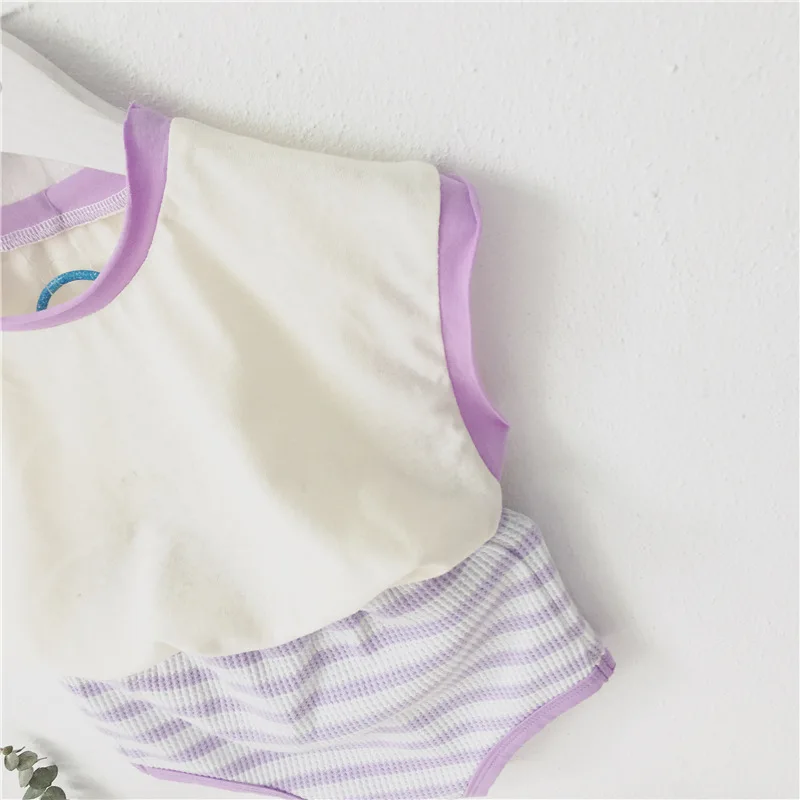 Newborn Baby Clothes Set Summer Korean Fashion Sleeveless Cotton T Shirt+Stripe PP Bloomer 2PCS Baby Boys Girls Tracksuit Outfit
Newborn Baby Clothes Set Summer Korean Fashion Sleeveless Cotton T Shirt+Stripe PP Bloomer 2PCS Baby Boys Girls Tracksuit Outfit