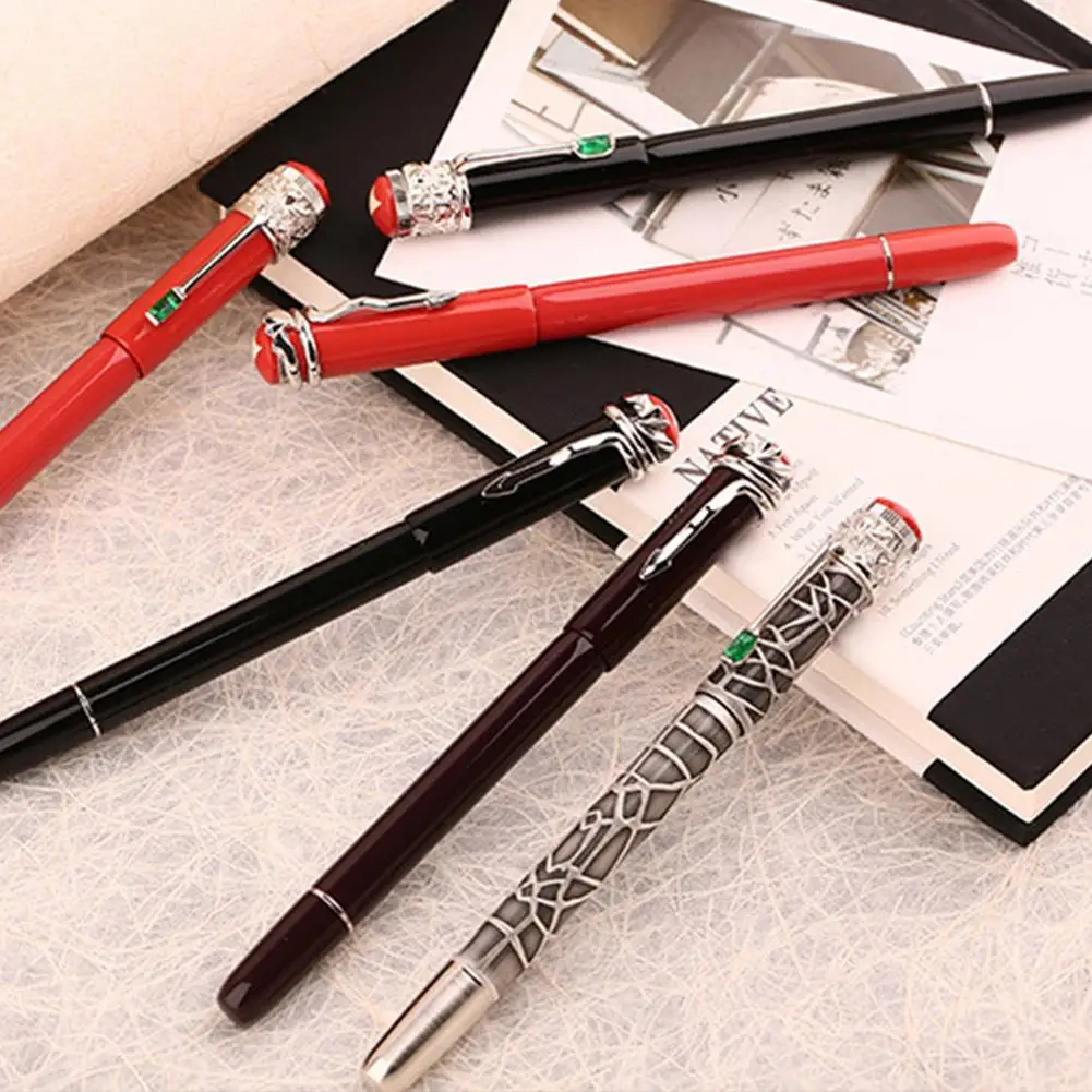 F9s Metal Fountain Pen Snake Spider Piston Ink Pen Student Writing 0.5mm Pen Calligraphy School Business Office Stationery Z0S7
F9s Metal Fountain Pen Snake Spider Piston Ink Pen Student Writing 0.5mm Pen Calligraphy School Business Office Stationery Z0S7