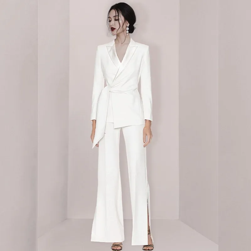 21 autumn fashion temperament suit women suit jacket wide leg pants two-piece good quality suit women
21 autumn fashion temperament suit women suit jacket wide leg pants two-piece good quality suit women