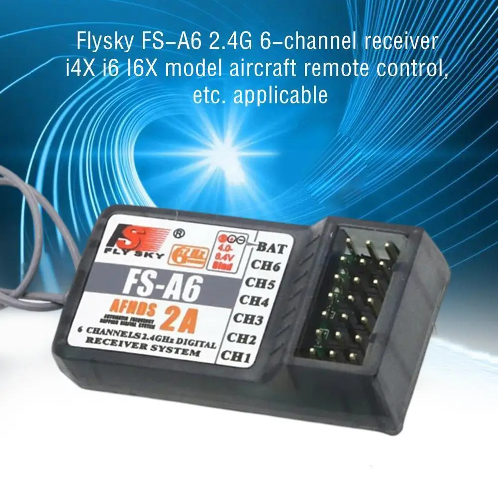 Flysky FS-A6 2.4G 6-channel Receiver For I4X I6 I6X Parts Control Aircraft Remote Remote Model Control Aircraft P1D2
Flysky FS-A6 2.4G 6-channel Receiver For I4X I6 I6X Parts Control Aircraft Remote Remote Model Control Aircraft P1D2