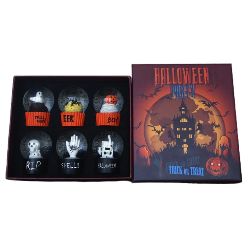 6pcs Crystal Ball Pumpkin Ghost Skull Ornament Resin Stand for Halloween Home Desktop Decoration Feng Shui Fortune Telling Ball
6pcs Crystal Ball Pumpkin Ghost Skull Ornament Resin Stand for Halloween Home Desktop Decoration Feng Shui Fortune Telling Ball