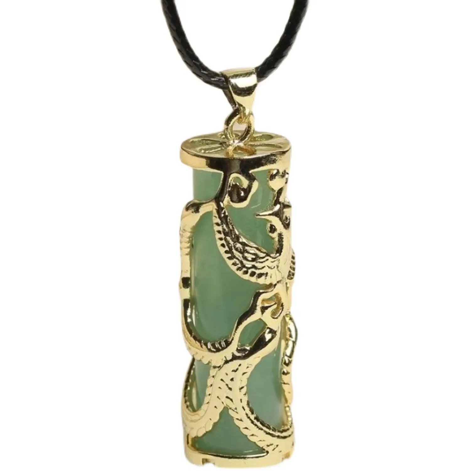 Natural Jade Pendant Male and Female Lovers' Chinese Zodiac Dragon and Phoenix Column Jade Pendant Silver Necklace for Woman
Natural Jade Pendant Male and Female Lovers' Chinese Zodiac Dragon and Phoenix Column Jade Pendant Silver Necklace for Woman