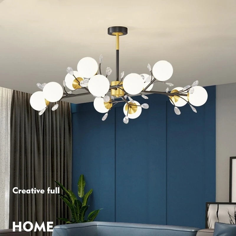 Crystal Chandeliers European Black+Gold LED Chandelier Rainbow Candle Chandelier For Bedroom Colorful Indoor Lighting
Crystal Chandeliers European Black+Gold LED Chandelier Rainbow Candle Chandelier For Bedroom Colorful Indoor Lighting