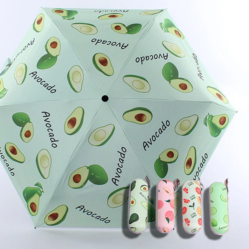 Cartoon Mini Pocket Umbrellas Small Kids 5 Folding Umbrella Rain Windproof Anti-UV Umbrella For Children Fruit Umbrellas
Cartoon Mini Pocket Umbrellas Small Kids 5 Folding Umbrella Rain Windproof Anti-UV Umbrella For Children Fruit Umbrellas