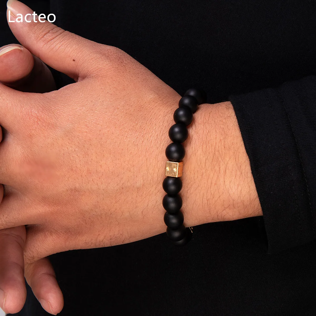 Lacteo Bohemian Black Color Natural Stone Circle Chain Bangle Bracelet For Women Vintage Metal Dice Jewelry Charm Bracelet
Lacteo Bohemian Black Color Natural Stone Circle Chain Bangle Bracelet For Women Vintage Metal Dice Jewelry Charm Bracelet