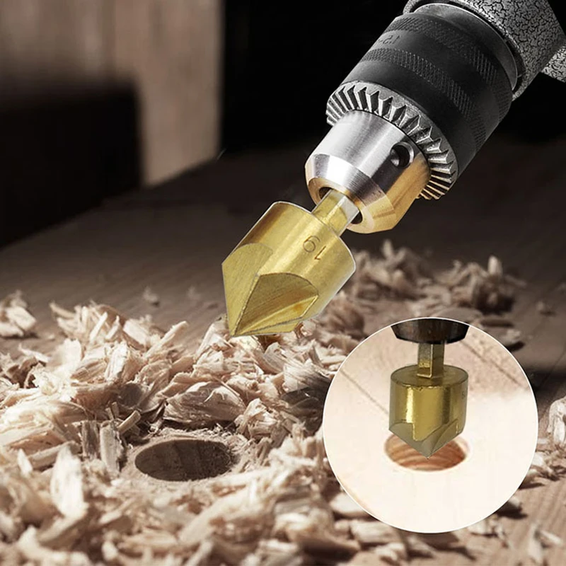 3pcs 5pcs HSS Chamfer Countersink Chamfer Drill Bit 1/4" Hex Shank 90 Degree Wood Chamfering Cutter 6mm-19mm
3pcs 5pcs HSS Chamfer Countersink Chamfer Drill Bit 1/4" Hex Shank 90 Degree Wood Chamfering Cutter 6mm-19mm