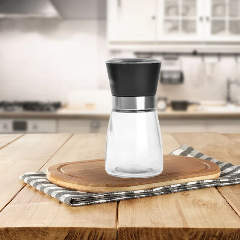 Manual Pepper Grinder Manual Pepper Salt Spice Mill Grinder Seasoning for Kitchen Grinding Tools Stainless Steel+Glass
Manual Pepper Grinder Manual Pepper Salt Spice Mill Grinder Seasoning for Kitchen Grinding Tools Stainless Steel+Glass