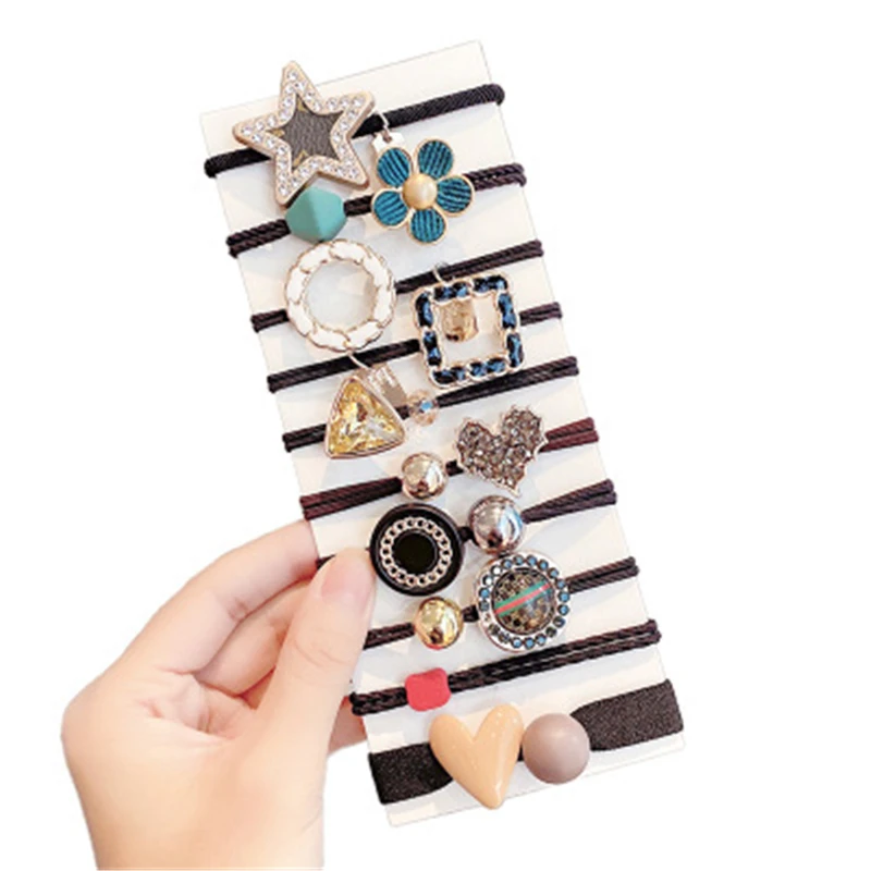 9/10/11PCS/Set Girls Retro Elegant Geometric Alloy Scrunchie Hair Bands Sweet Headband Rubber Bands Fashion Hair Accessories
9/10/11PCS/Set Girls Retro Elegant Geometric Alloy Scrunchie Hair Bands Sweet Headband Rubber Bands Fashion Hair Accessories