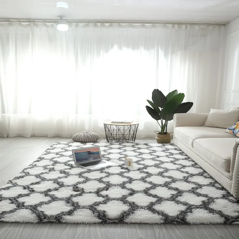 Large Rugs For Modern Living Room Plush Carpet In Apartment Simple and Light Luxury Nordic Design Bedroom Decoration
Large Rugs For Modern Living Room Plush Carpet In Apartment Simple and Light Luxury Nordic Design Bedroom Decoration