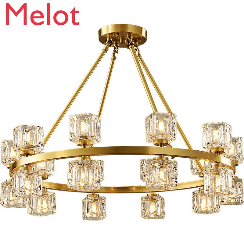Post Modern Copper Lamp Luxury Crystal Chandelier Living Room Simple Hong Kong Style Dining Room Bedroom High Grade Exquisite
Post Modern Copper Lamp Luxury Crystal Chandelier Living Room Simple Hong Kong Style Dining Room Bedroom High Grade Exquisite
