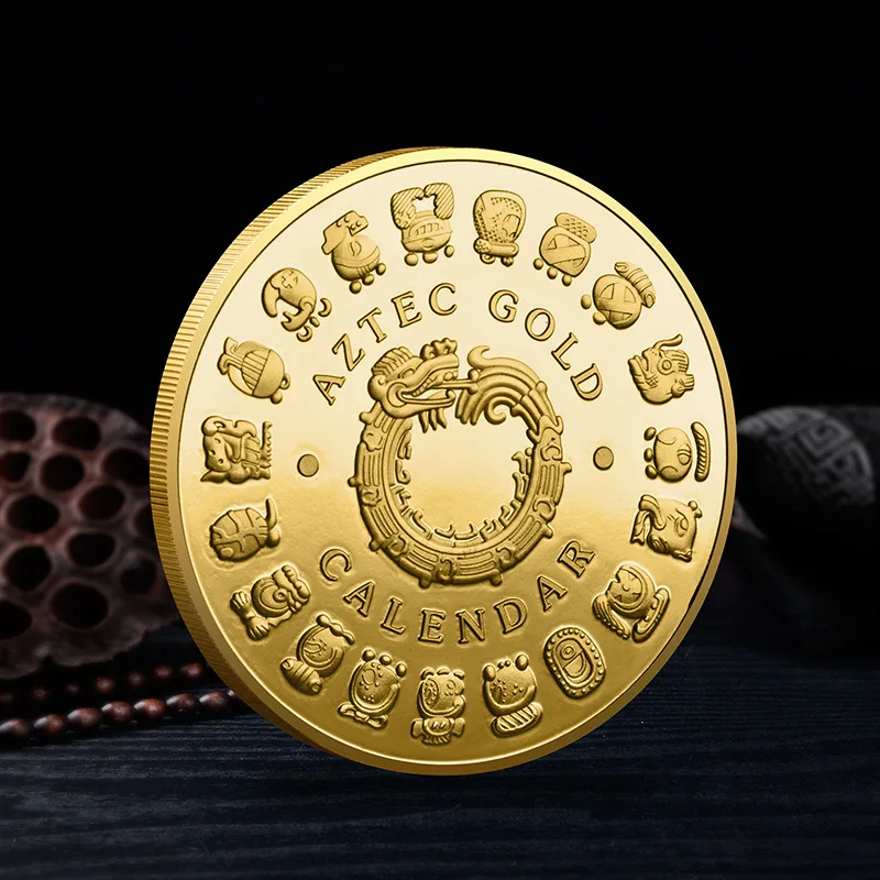 Mexico Mayan Prophecy Culture Coins Gold/Silver Plated Aztec Calendar Pyramids Art Foreign Non-currency Coin Collectibles Crafts
Mexico Mayan Prophecy Culture Coins Gold/Silver Plated Aztec Calendar Pyramids Art Foreign Non-currency Coin Collectibles Crafts