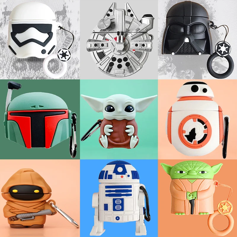 Disney Star Wars Airpods Pro Airpods 2 Case 3D Silicone Baby Yoda Anime Cartoon Protective Case for Apple Earphones
Disney Star Wars Airpods Pro Airpods 2 Case 3D Silicone Baby Yoda Anime Cartoon Protective Case for Apple Earphones
