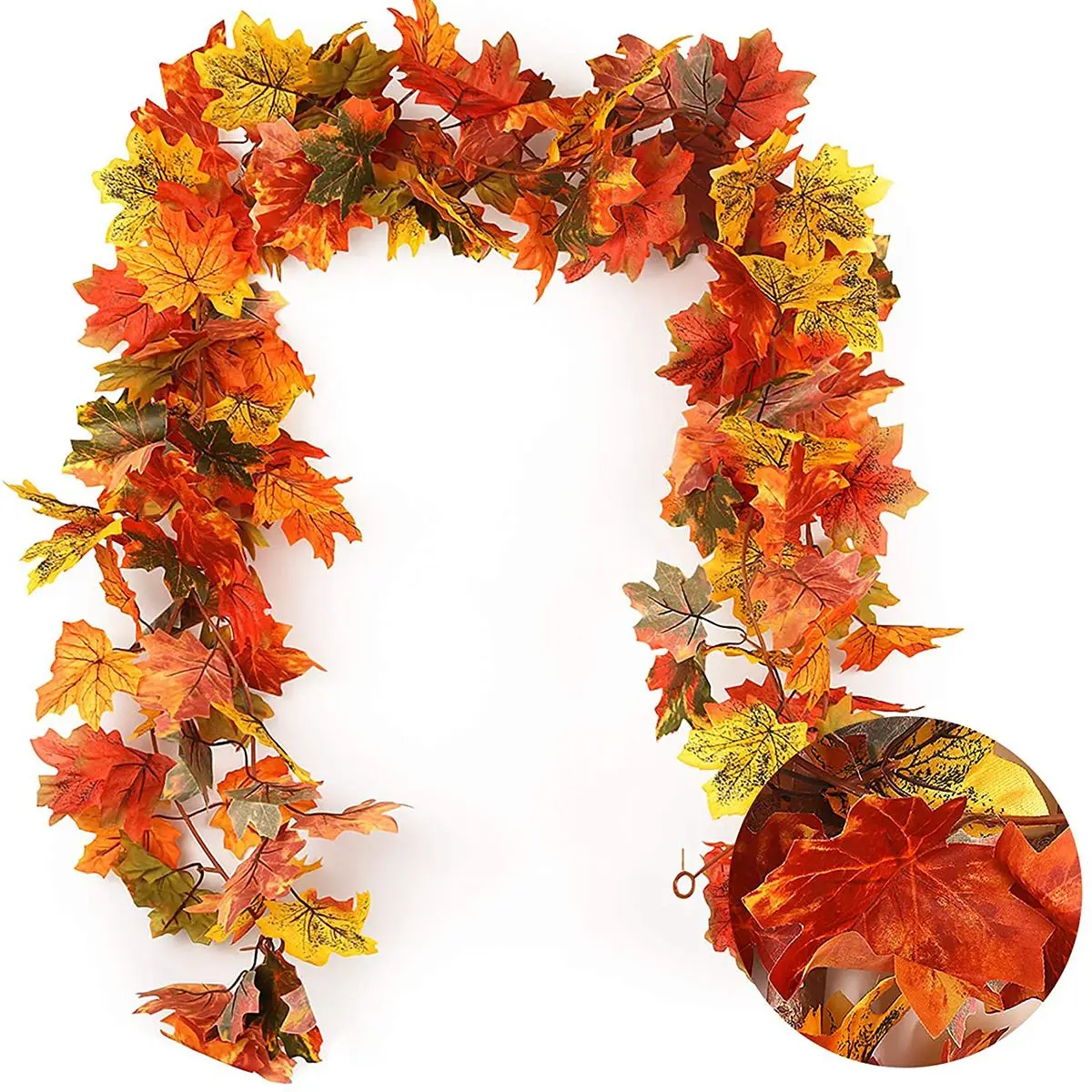 2 Pieces Artificial Vines Hanging Maple Leaf Festival Garden Rattans Decoration Autumn Party Canes, Type 1
2 Pieces Artificial Vines Hanging Maple Leaf Festival Garden Rattans Decoration Autumn Party Canes, Type 1