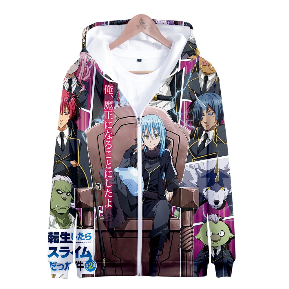 2021 That Time I Got Reincarnated as a Slime Zipper Hoodie Streetwear 3D Hoodies Fashion Men/Women Harajuku Sweatshirt Clothes
2021 That Time I Got Reincarnated as a Slime Zipper Hoodie Streetwear 3D Hoodies Fashion Men/Women Harajuku Sweatshirt Clothes