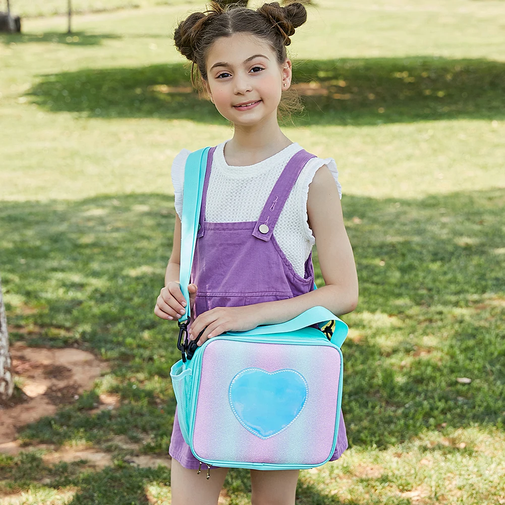 Fashion Women Square Heart Handbag Messenger Bag Small Picnic Lunch Thermal Bag Functional Pattern Cooler Lunch Box Portable
Fashion Women Square Heart Handbag Messenger Bag Small Picnic Lunch Thermal Bag Functional Pattern Cooler Lunch Box Portable