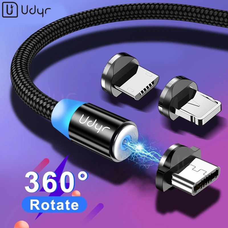 Udyr Magnetic Cable Fast Charging Micro USB Type C For iphone Samsung Xiaomi Magnet Charger Mobile Phone Cord Wire | Мобильные