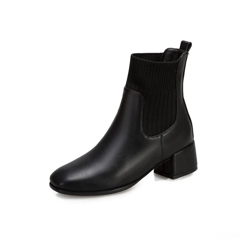 YQBTDL 2021 Spring Black Chelsea Boots Female Knitting Patchwork Chunky Block Heels Women Square Toe Ankle Boots Footwear 43 42
YQBTDL 2021 Spring Black Chelsea Boots Female Knitting Patchwork Chunky Block Heels Women Square Toe Ankle Boots Footwear 43 42