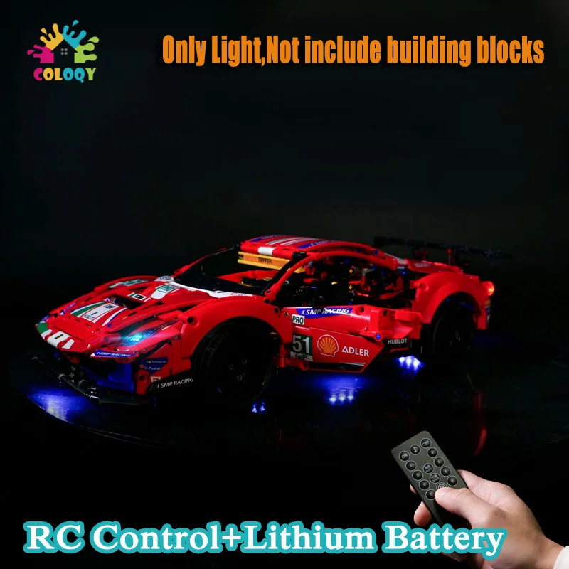 COLOQY LED Light Set Compatible With 42125 Racing Car 488GTE Building Blocks RC control Moudle Toys For Boys Christmas Gifts
COLOQY LED Light Set Compatible With 42125 Racing Car 488GTE Building Blocks RC control Moudle Toys For Boys Christmas Gifts