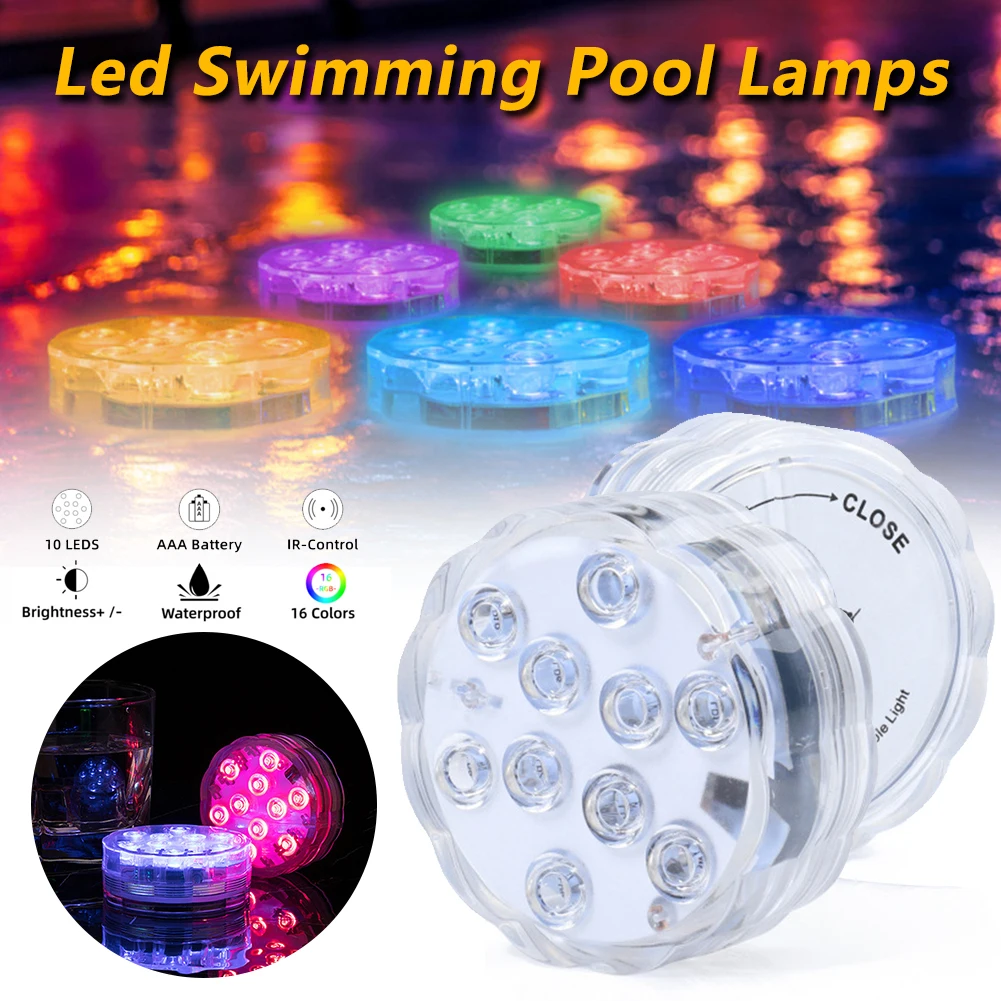 Submersible LED Pool Lights Waterproof Underwater Lights with Remote Control Bathtub Pool Pond Garden Lights
Submersible LED Pool Lights Waterproof Underwater Lights with Remote Control Bathtub Pool Pond Garden Lights