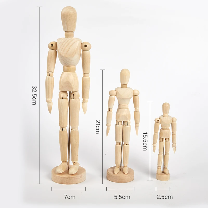 1PC Wooden Manikin Jointed Model Artist Painting Drawing Sketch Manneqin Figurines Model
1PC Wooden Manikin Jointed Model Artist Painting Drawing Sketch Manneqin Figurines Model