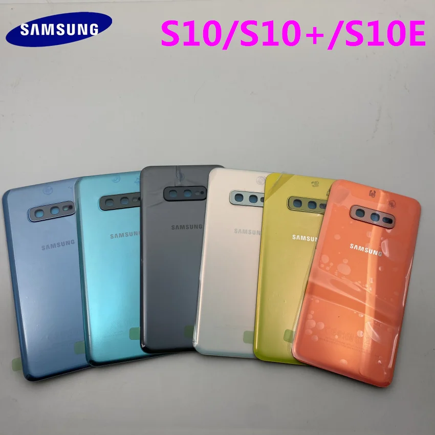 Оригинальный новый стеклянный аккумулятор для SAMSUNG Galaxy s10e S10 plus задняя крышка