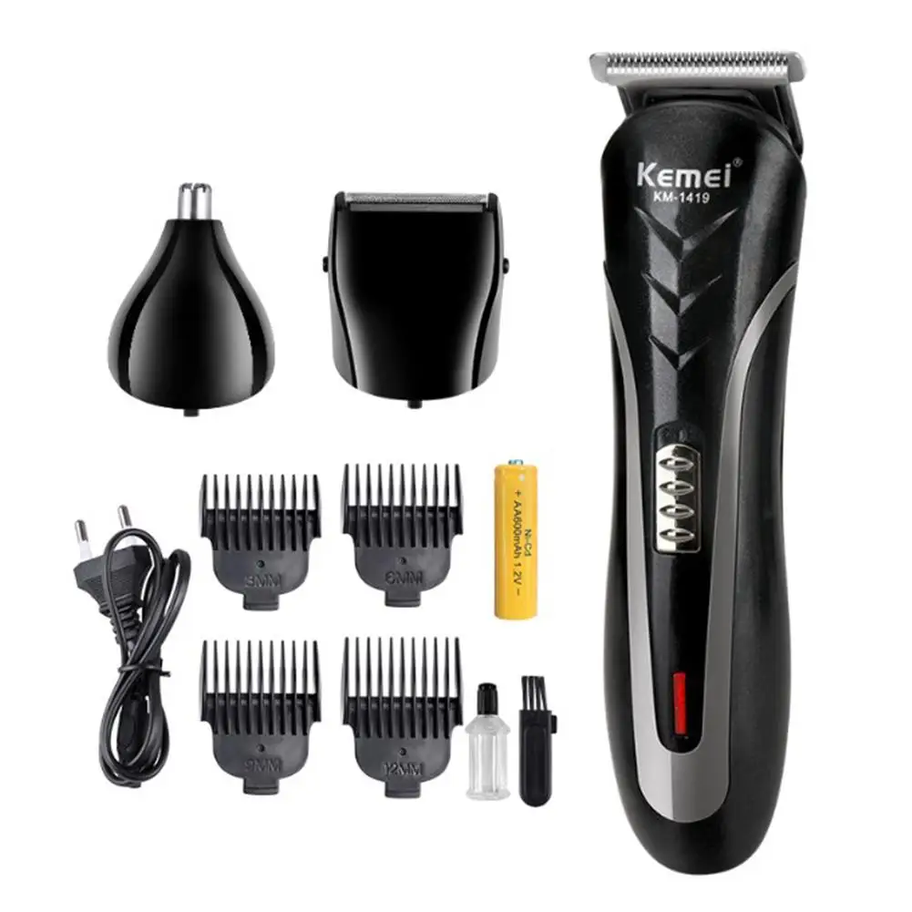 4 in 1 Rechargeable Shaver Hair Trimmer Rechargeable Electric Nose Hair Clipper Professional Beard Razor Haircut Cutting Machine
4 in 1 Rechargeable Shaver Hair Trimmer Rechargeable Electric Nose Hair Clipper Professional Beard Razor Haircut Cutting Machine