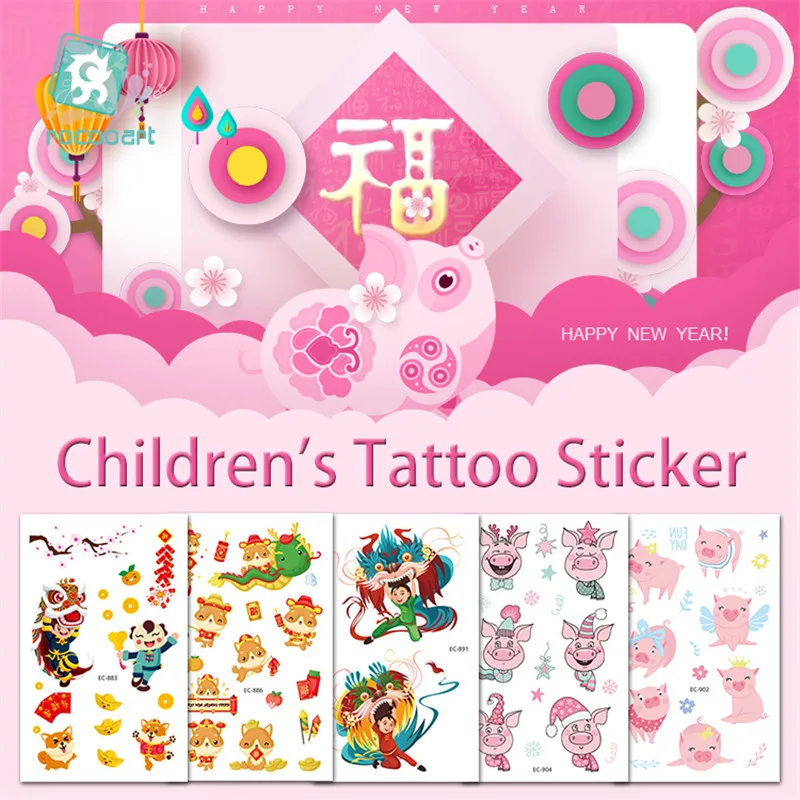 Tattoos Sticker New Chinese Latest Cartoon Year Pig Designtemporary Tatoo The Lion Tiger Pattern Decoration Waterproof for Kid
Tattoos Sticker New Chinese Latest Cartoon Year Pig Designtemporary Tatoo The Lion Tiger Pattern Decoration Waterproof for Kid