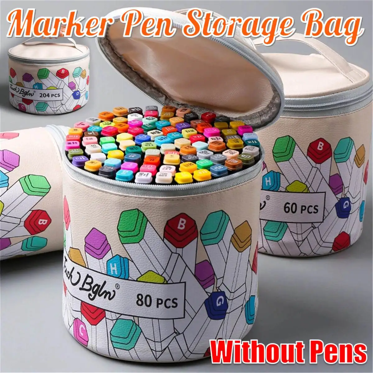 80/120/168/204 Colors Marker Pen Storage Bag Round Shape Large Capacity Leather Storage Bag Pencil Case Holder (NO PENS)
80/120/168/204 Colors Marker Pen Storage Bag Round Shape Large Capacity Leather Storage Bag Pencil Case Holder (NO PENS)