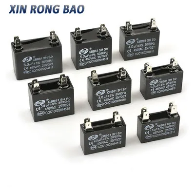 CBB61 Air Conditioner External Fan Start Capacitor 1.2/1.5/2/2.5/3/3.5/4/4.5/5/6/7/8/10UF 4P 450V air conditioner fan capacitor
CBB61 Air Conditioner External Fan Start Capacitor 1.2/1.5/2/2.5/3/3.5/4/4.5/5/6/7/8/10UF 4P 450V air conditioner fan capacitor