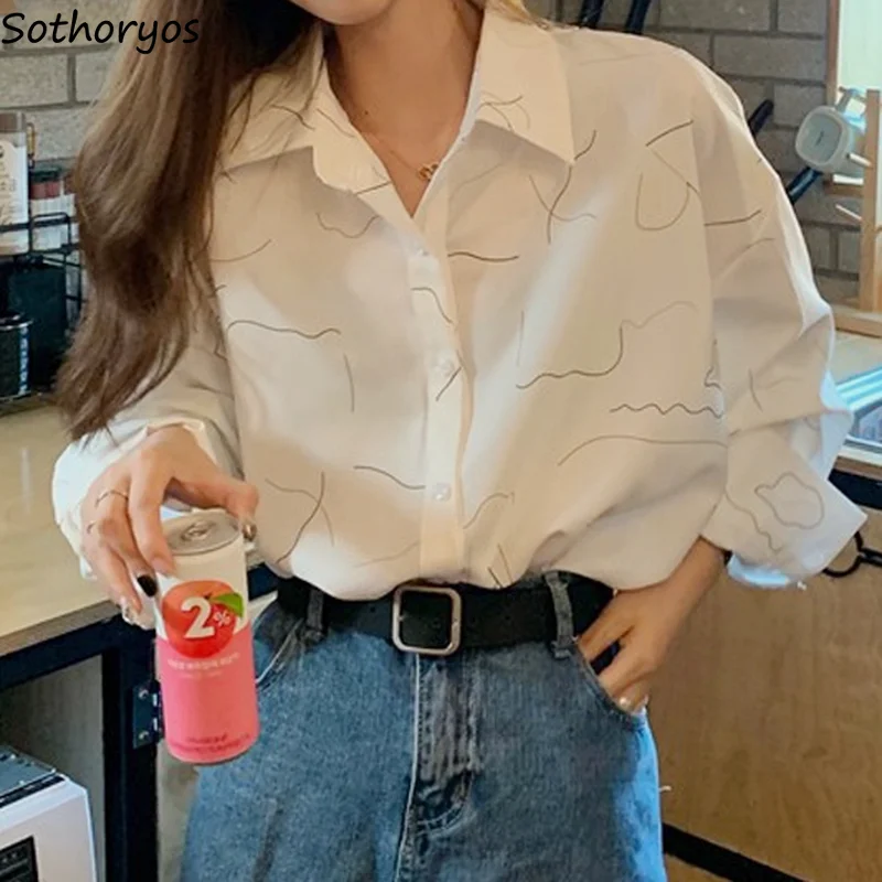 Women Shirts White Long Sleeve Loose Retro Office Lady All-match Simple Comfortable Trendy Street Wear BF Korean Style Chic New
Women Shirts White Long Sleeve Loose Retro Office Lady All-match Simple Comfortable Trendy Street Wear BF Korean Style Chic New