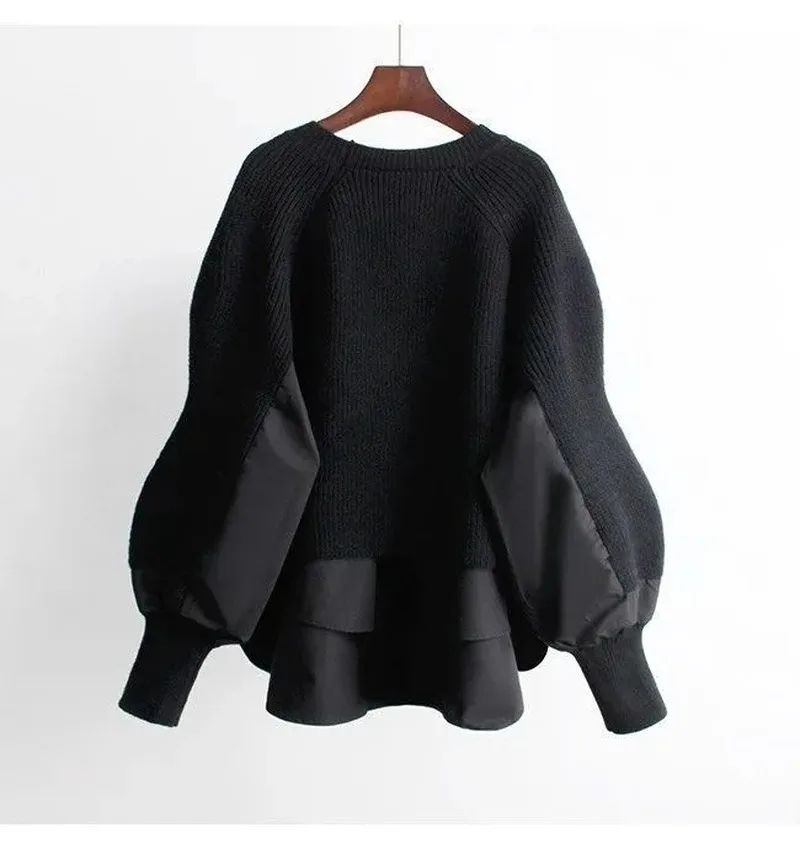 Fake Two Pieces Loose Knitted Sweater Women Autumn Winter Patchwork Casual Pullover 2021 Korean Fashion Elegant New Knitwears
Fake Two Pieces Loose Knitted Sweater Women Autumn Winter Patchwork Casual Pullover 2021 Korean Fashion Elegant New Knitwears