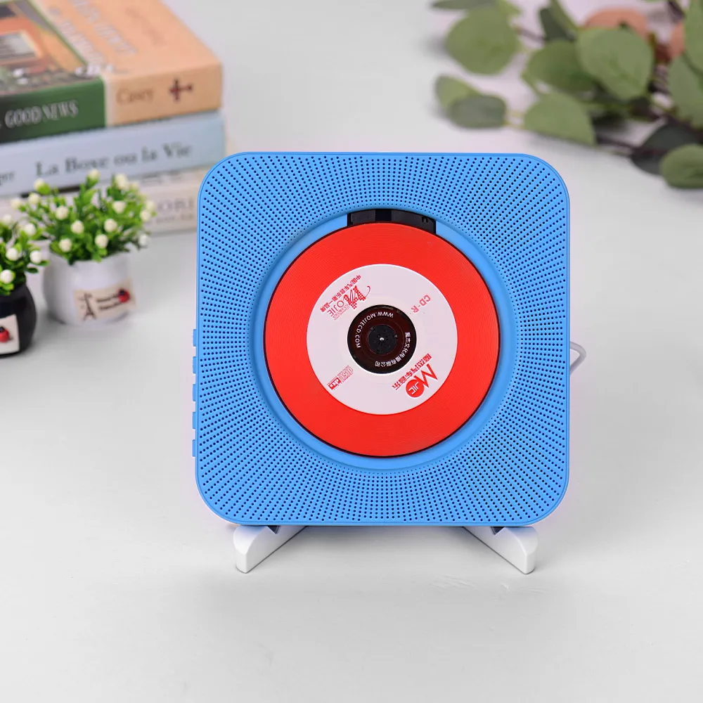 EU Plug Portable Wall Mounted CD Player Music Amplifier Audio Boombox with Remote Control Support BT/ USB/ FM Modes White
EU Plug Portable Wall Mounted CD Player Music Amplifier Audio Boombox with Remote Control Support BT/ USB/ FM Modes White