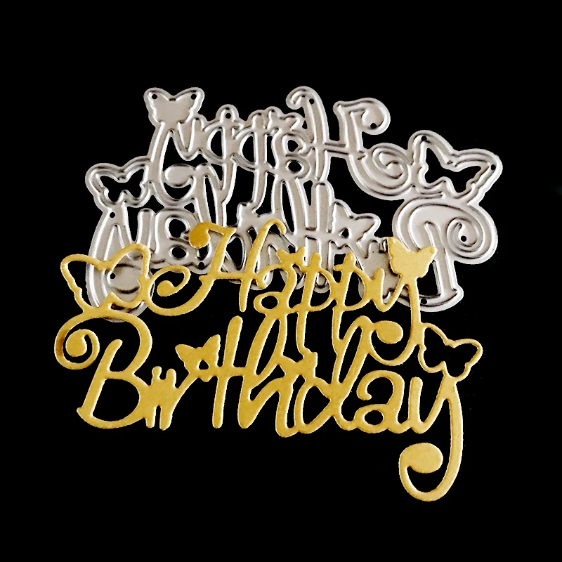 Lace Butterfly Cutting Dies Happy Birthday Decoration Metal Mold Scrapbook Embossing Paper Craft Knife Mould Stencil Stamps Dies
Lace Butterfly Cutting Dies Happy Birthday Decoration Metal Mold Scrapbook Embossing Paper Craft Knife Mould Stencil Stamps Dies