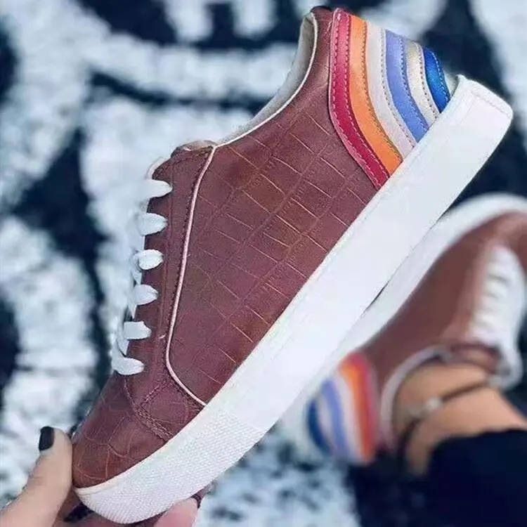 European and Beautiful Women Shoes Autumn 21 New Flat-bottom Lace-up White Shoes Large Size Women's Color Matching Casual Shoes
European and Beautiful Women Shoes Autumn 21 New Flat-bottom Lace-up White Shoes Large Size Women's Color Matching Casual Shoes