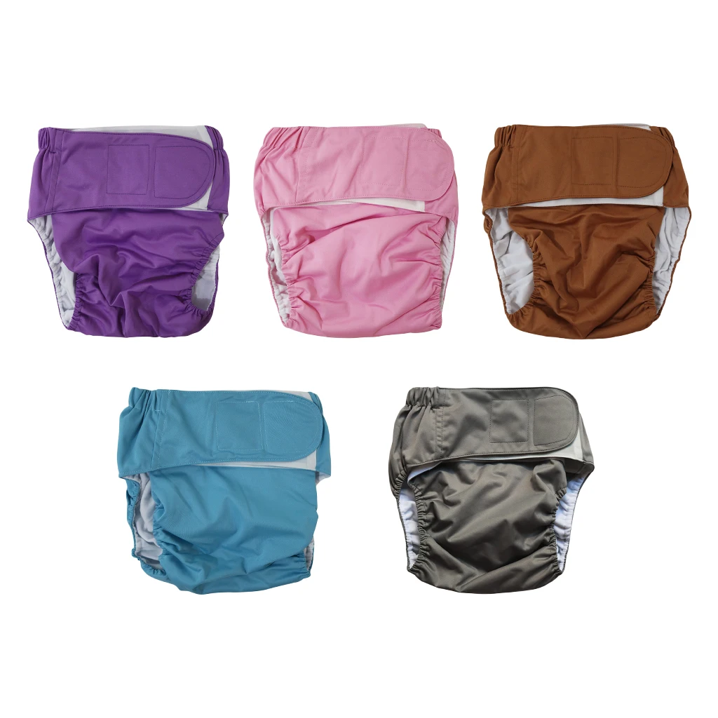 

Многоразовые тканевые подгузники для взрослых, моющиеся штаны, один размер, помощь при недержании мочи