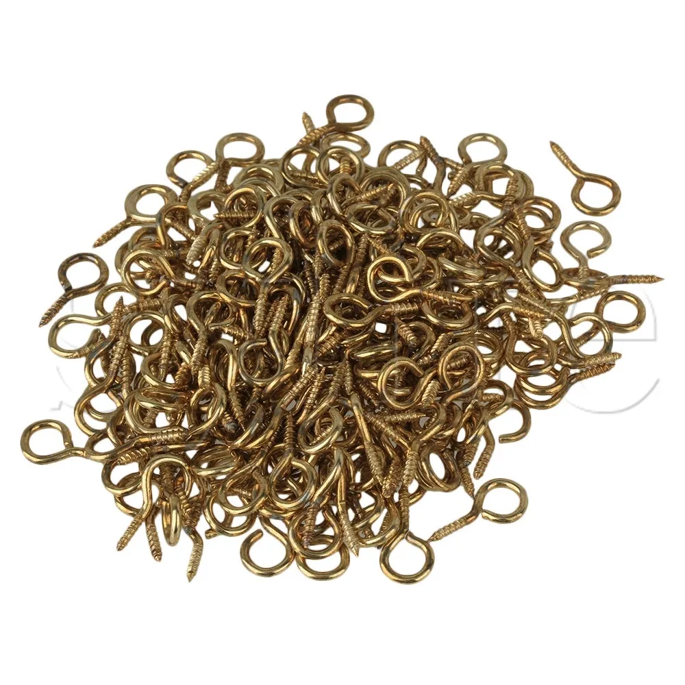 1 # желтая мини-фурнитура для ювелирных изделий Eyepins Крючки с петлями винтовая Упаковка из 200
1 # желтая мини-фурнитура для ювелирных изделий Eyepins Крючки с петлями винтовая Упаковка из 200