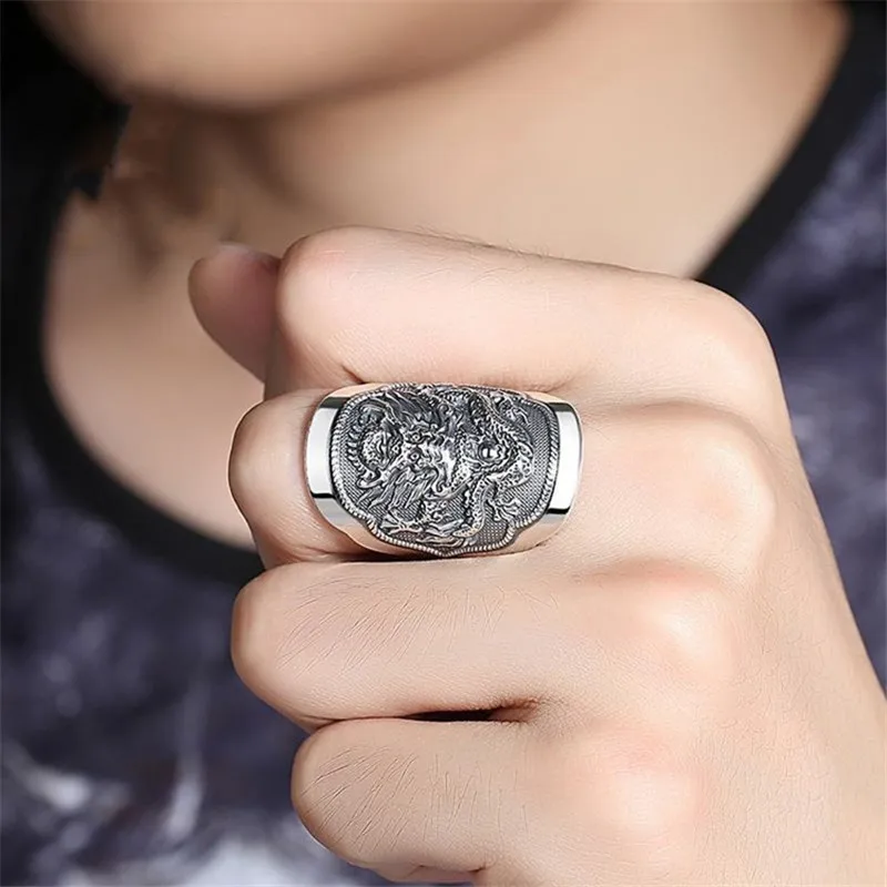 Retro Zhong Kui Fu Demon Bat Copper Men's Opening Ring Religious Punk Style Adjustable Male Ring Jewelry 2020 Accessories
Retro Zhong Kui Fu Demon Bat Copper Men's Opening Ring Religious Punk Style Adjustable Male Ring Jewelry 2020 Accessories