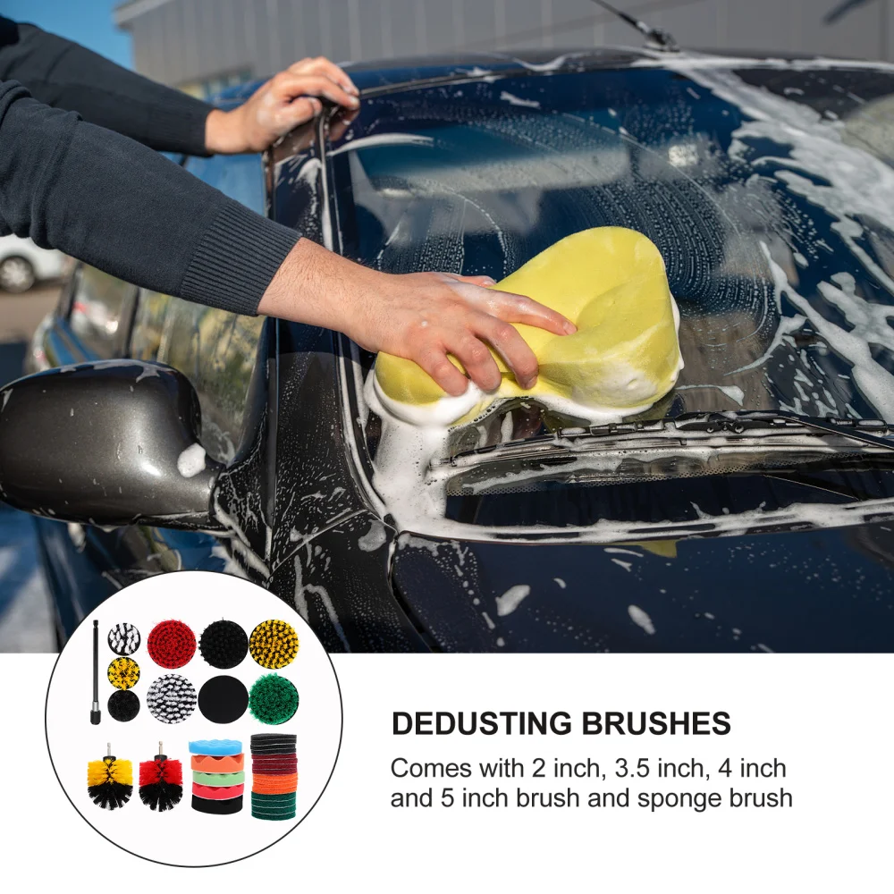 37pcs/set Electric Drill Brush And Pad Car Polishing Pad Power Drill Scrubber
37pcs/set Electric Drill Brush And Pad Car Polishing Pad Power Drill Scrubber