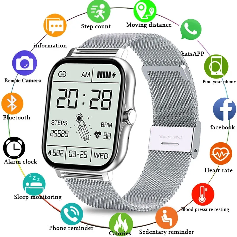 New Fashion Men Smart Watch Women Bluetooth Call Waterproof Mens Smartwatch Fitness Tracker Ladies Watches For IOS Android Phone
New Fashion Men Smart Watch Women Bluetooth Call Waterproof Mens Smartwatch Fitness Tracker Ladies Watches For IOS Android Phone