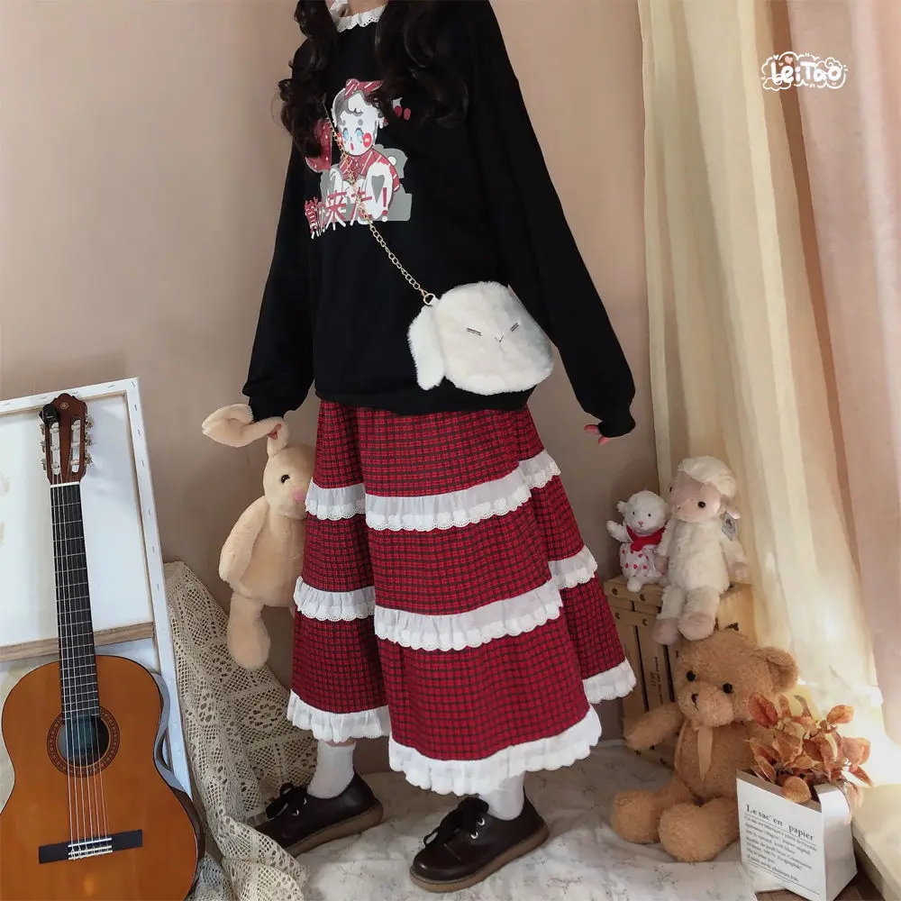 Christmas Skirts Women Elegant Plaid Sweet High Waist Skirts Female Japanese 2021 Kawaii Lace Chiffon Midi Korean Skirts Women
Christmas Skirts Women Elegant Plaid Sweet High Waist Skirts Female Japanese 2021 Kawaii Lace Chiffon Midi Korean Skirts Women