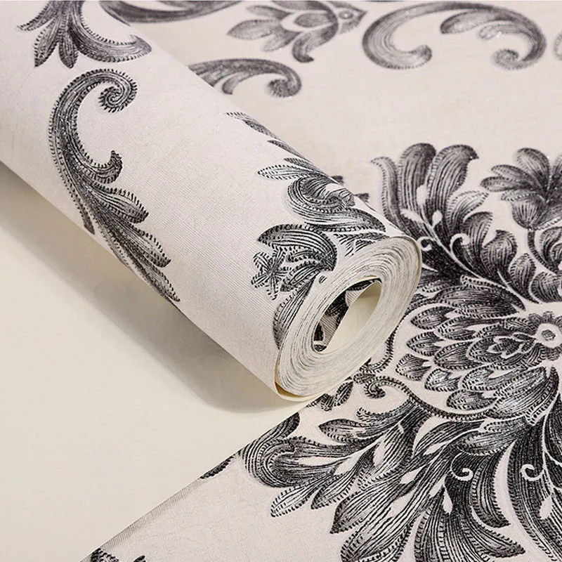 Black White PVC Wallpaper Waterproof European-style Flower Living Room Bedroom Background Wall Sticker Coffee Yellow Wall paper
Black White PVC Wallpaper Waterproof European-style Flower Living Room Bedroom Background Wall Sticker Coffee Yellow Wall paper