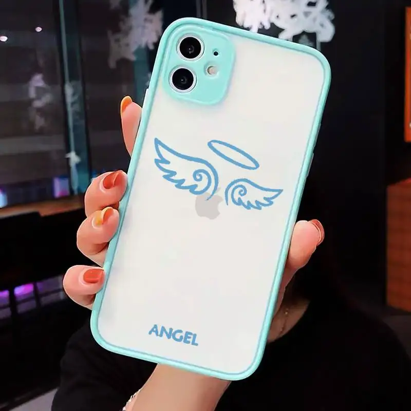 Demon Angel Couple BFF Cartoon Phone Case For iPhone 12 11 Mini Pro XR XS Max 7 8 Plus X Matte transparent blue Back Cover
Demon Angel Couple BFF Cartoon Phone Case For iPhone 12 11 Mini Pro XR XS Max 7 8 Plus X Matte transparent blue Back Cover
