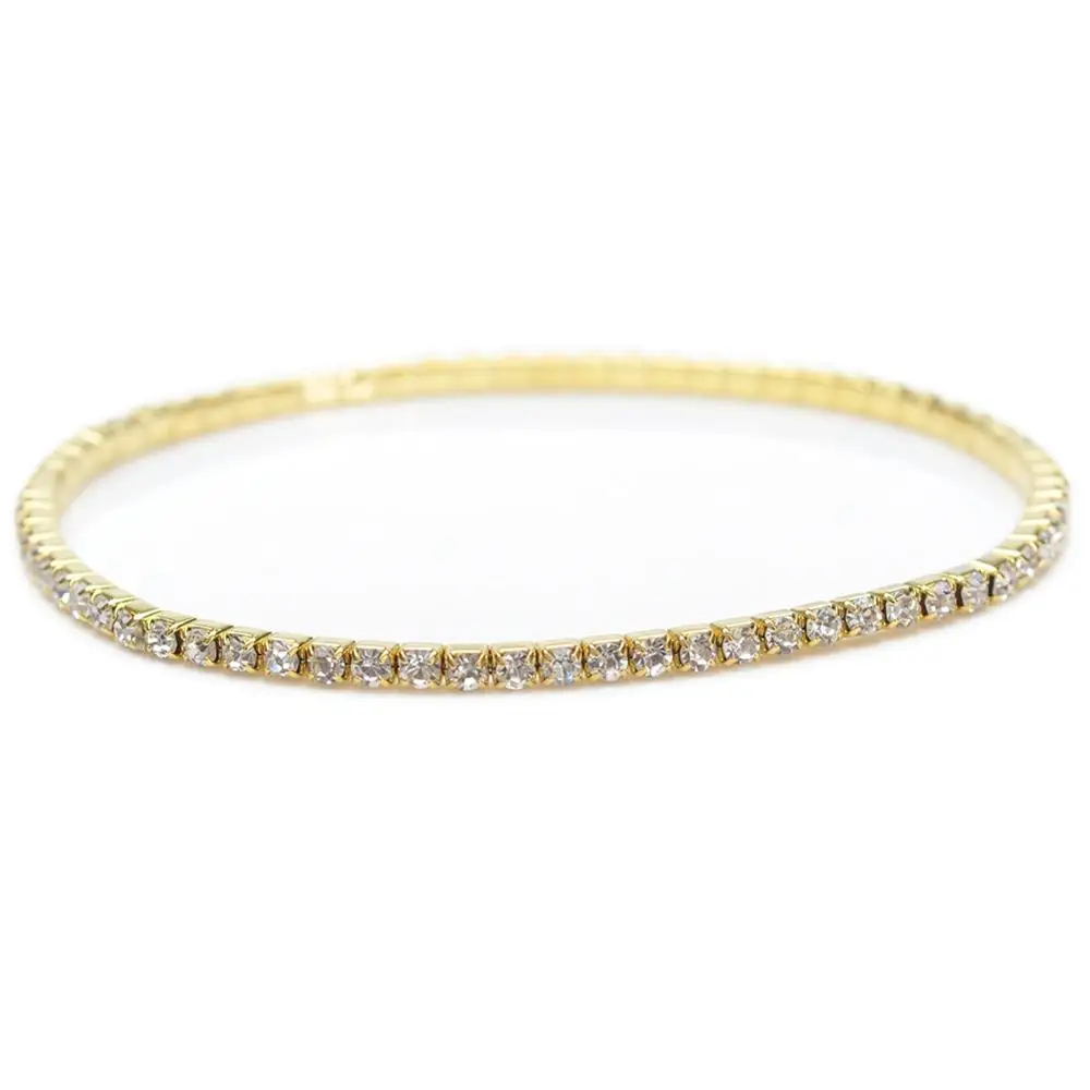 New Adjustable Gold Plated Crystal Rhinestone Stretch Chain Anklet Ankle Bracelet Fashion Jewelry Gift 
New Adjustable Gold Plated Crystal Rhinestone Stretch Chain Anklet Ankle Bracelet Fashion Jewelry Gift