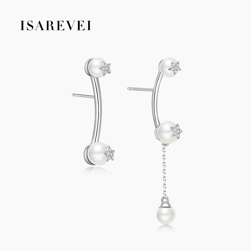 Pearl Tassel Drop Earrings 925 Sterling Silver Asymmetric Elegant Earrings Jewelry Accessories For Women
Pearl Tassel Drop Earrings 925 Sterling Silver Asymmetric Elegant Earrings Jewelry Accessories For Women