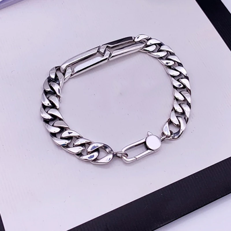 925 Sterling Silver Light Luxury Brand Fashion Jewelry 1:1 Hip Hop Party Bracelet For Men And Women Couples LuxuryBirthday Gifts
925 Sterling Silver Light Luxury Brand Fashion Jewelry 1:1 Hip Hop Party Bracelet For Men And Women Couples LuxuryBirthday Gifts