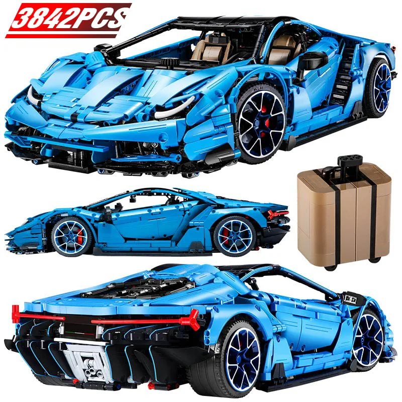 Конструктор скоростных чемпионов строительный блок Technic Lamborghini Mad Cow MOC набор для