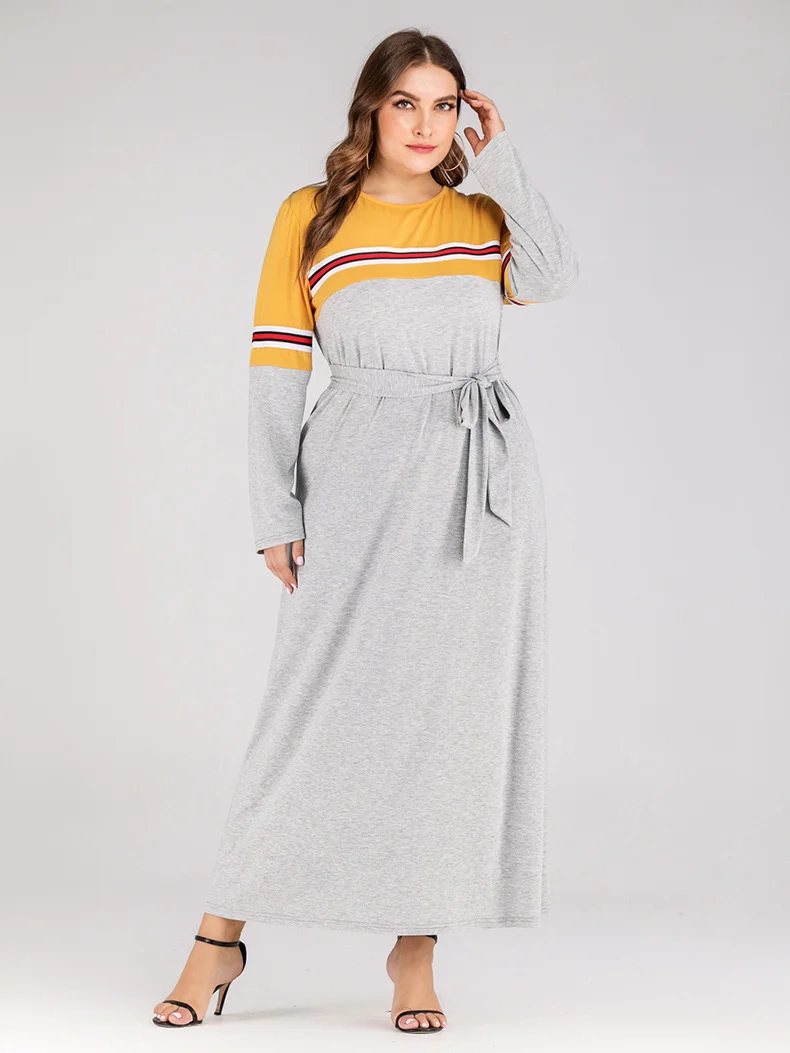 Женское платье до щиколотки, свободное платье составного кроя с длинным рукавом и круглым вырезом, трапециевидная юбка до щиколотки, повсед...
Женское платье до щиколотки, свободное платье составного кроя с длинным рукавом и круглым вырезом, трапециевидная юбка до щиколотки, повсед...