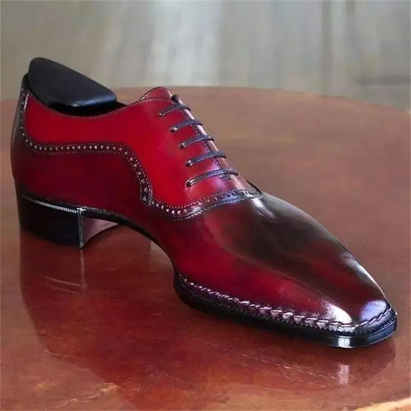 Men's High-end Red PU Polished Hollow Pointed Toe Lace-up Fashion Business Casual Everyday All-match Oxford Shoes YX088
Men's High-end Red PU Polished Hollow Pointed Toe Lace-up Fashion Business Casual Everyday All-match Oxford Shoes YX088