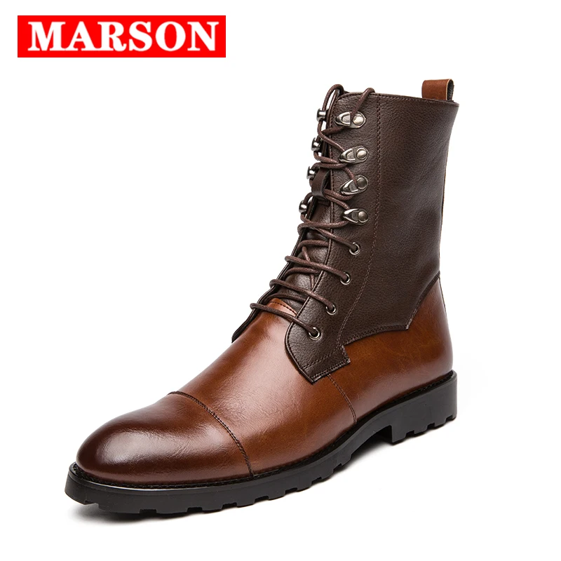 New Men Boots Leather Knight boots Male Lace Up Men Ankle Boots British Motorcycle Boots for Men Zapatos De Hombre Plus Size
New Men Boots Leather Knight boots Male Lace Up Men Ankle Boots British Motorcycle Boots for Men Zapatos De Hombre Plus Size